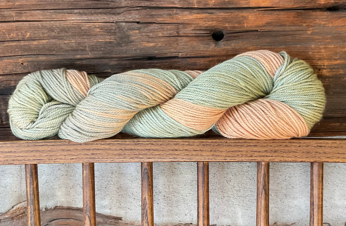 Fingering- Merino/Cashmere/Silk - Avocado, Marigold, Indigo