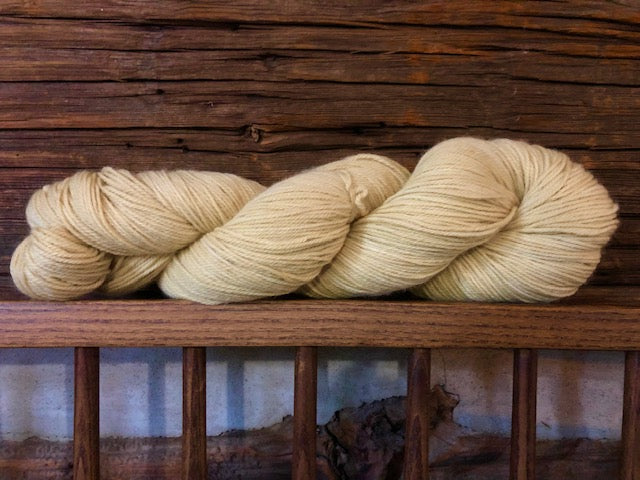 Fingering/Sock - Merino SW / Nylon "WHITE SPRUCE / DANDELION "